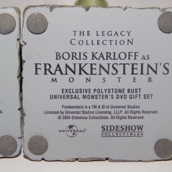 2004 Legacy Collection Frankenstein Dracula Wolf Man Busts Sideshow Collectibles - Picture 11 of 11
